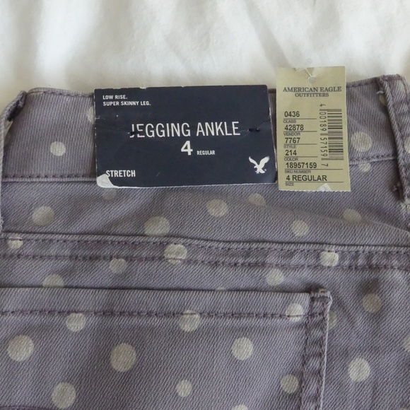 Polka Dot AMERICAN EAGLE Skinny Ankle Jean - Picture 3 of 8